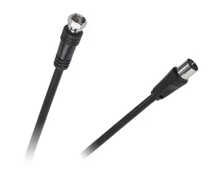 Kabel antenowy wtyk tv na wtyk F(sat)-1,8m - Akcesoria TV-SAT - miniaturka - grafika 1