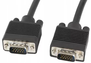 LANBERG LANBERG Kabel VGA Ferryt 1.8M M/M Ekran czarny (CA-VGAC-10CC-0018-B) - Kable komputerowe i do monitorów - miniaturka - grafika 2