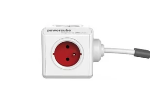 Przedłużacz allocacoc PowerCube Extended USB 2402RD/FREUPC (1,5m; kolor czerwony) - Przedłużacze i rozgałęźniki - miniaturka - grafika 1
