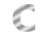 Dekoracje sali - Baner Personalizowany łączony - litera C - miniaturka - grafika 1