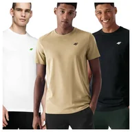 Koszulki męskie - T-shirt męski (ZESTAW KOSZULEK 3 SZT.) 4F 4FWSS25TTSHM3956-95S Wielkokolorowy Roz. XL - miniaturka - grafika 1
