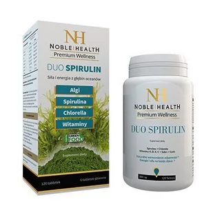 Noble Health duo spirulin x 120 tabl - Witaminy i minerały - miniaturka - grafika 1