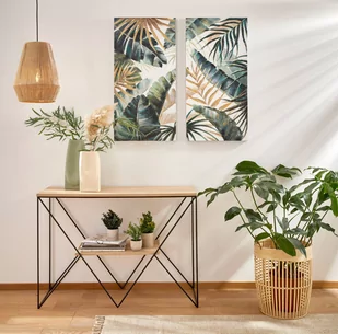 Żyrandol Alderney trzy klosze z naturalnej przędzy - Lampy sufitowe - miniaturka - grafika 3