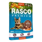 Mokra karma dla kotów - RASCO Premium kaczka z szaklakiem fileciki w sosie 85g saszetka dla kota (1703-13172) - miniaturka - grafika 1