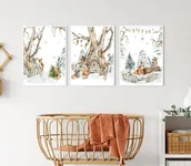 Ozdoby bożonarodzeniowe - Plakaty ścienne świąteczne, zimowe format A4 - miniaturka - grafika 1