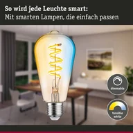 Żarówki LED - Paulmann rustykalna LED ZigBee E27 7,5W CCT złota - miniaturka - grafika 1