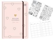 organizer a5/240k bullet journal hearts