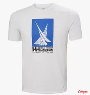 Koszulki męskie - Koszulka męska HELLY HANSEN HP Race Graphic - White - miniaturka - grafika 1