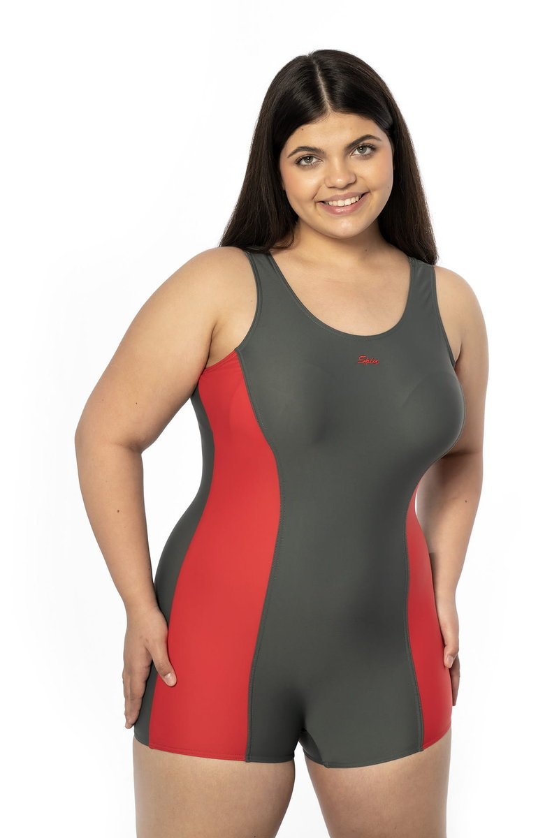 1003 kostium kąpielowy z dłuższą nogawką strój jednoczęściowy Spin 3XL