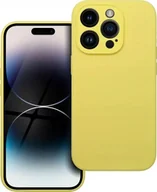Etui i futerały do telefonów - OEM Futerał SILICONE 2mm do IPHONE 14 Pro żółty - miniaturka - grafika 1