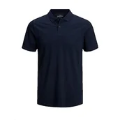 Koszulki męskie - Jack & Jones Polo Męski Slim Fit Granatowy - miniaturka - grafika 1