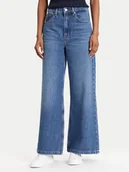 Spodnie damskie - Tommy Hilfiger Jeansy WW0WW45675 Granatowy Slim Fit - miniaturka - grafika 1