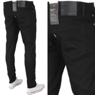 Spodnie męskie - Levi's 512 Taper Slim Jeansy Tapered Zwężane "clean Black" W33 L32 - miniaturka - grafika 1