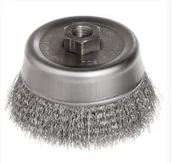 Akcesoria do elektronarzędzi - Szczotka Doczołowa Drut Stalowy M-14, Fi120Mm - miniaturka - grafika 1