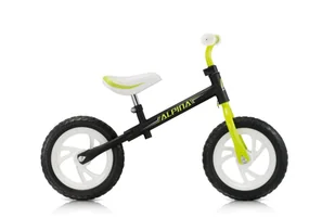Alpina Bike Tornado czarny-zielony - Rowerki biegowe - miniaturka - grafika 1
