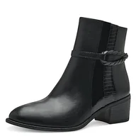 Botki damskie - Marco Tozzi Damskie 2-25325-41 botki na obcasie, Black Comb, 40 EU, czarny Comb, 40 EU - miniaturka - grafika 1