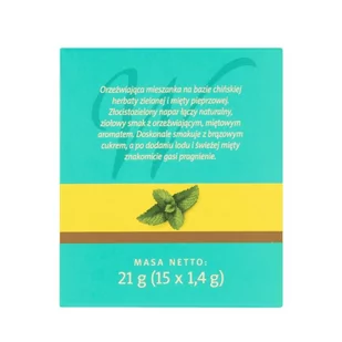 Zielona herbata Sir Williams Tea Peppermint 15x1,4g - Herbata - miniaturka - grafika 3