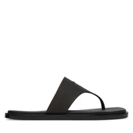 Klapki i japonki damskie - Japonki Calvin Klein Jelly Sandal Thong Mat Tran Tpu HW0HW02964 Czarny - miniaturka - grafika 1