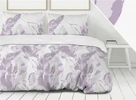 Pościel - Pościel 140x200 Ideal biała wrzosowa liście Premium Bielbaw 1 - miniaturka - grafika 1