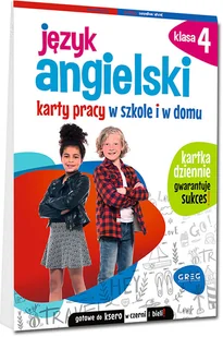 Język angielski. Karty pracy w szkole i w domu. Klasa 4 - Materiały pomocnicze dla uczniów - miniaturka - grafika 1
