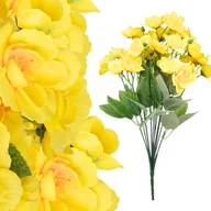 Sztuczne kwiaty - SZTUCZNE KWIATY PEŁNY BUKIET WIOSENNY DO WAZONU STROIKA 39CM JAK ŻYWY ŻÓŁTY - miniaturka - grafika 1