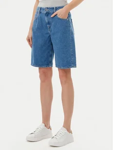 Pepe Jeans Szorty jeansowe PL801189 Niebieski Regular Fit - Spodenki damskie - miniaturka - grafika 1