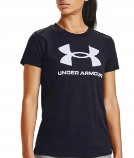 Koszulka damska t-shirt Under Armour Sportstyle Logo SS czarna bawełna M - Koszulki i topy damskie - miniaturka - grafika 1