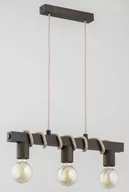 Lampy sufitowe - Kalipso Retro lampa wisząca 3-punktowa wenge 62249 - miniaturka - grafika 1