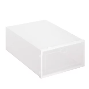 Springos Pudełko na buty z klapą 31x21,5x12,5 cm biały organizer zestaw 10 szt. 10x HA3007 - Pudła i pojemniki do przechowywania - miniaturka - grafika 1