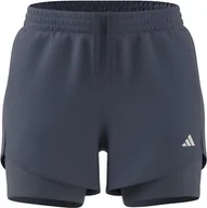 Spodenki damskie - adidas Damskie szorty Aeroready Minimal 2 w 1, XS czarne, Czarny, XS - miniaturka - grafika 1