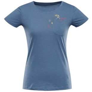 Koszulka damska Alpine Pro Bolena 2 Rozmiar: S / Kolor: ciemnoniebieski - Koszulki sportowe damskie - miniaturka - grafika 1