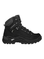 Buty trekkingowe damskie - LOWA Skórzane buty turystyczne "Renegade GTX Mid Ws" w kolorze czarnym - miniaturka - grafika 1