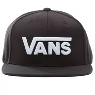 Czapki i chusty sportowe męskie - Czapka Vans Drop V Snapback VN0A36ORY281 - czarna - miniaturka - grafika 1