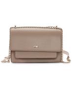 Torebki damskie - DKNY Women's Bryant Chain Flap Crossbody, beżowy, beżowy - miniaturka - grafika 1