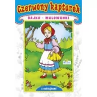 Kolorowanki, wyklejanki - Kolorowanka z naklejkami. Bajko-malowanki. Czerwony Kapturek - miniaturka - grafika 1