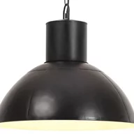 Lampy sufitowe - VidaXL Lampa wisząca, 25 W, czarna, okrągła, 48 cm, E27 320565 - miniaturka - grafika 1
