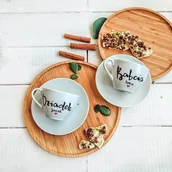 Filiżanki - Zestaw filiżanek Jedrki babcia/dziadek z imionami, 2 szt. - miniaturka - grafika 1