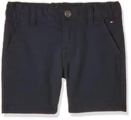Spodenki damskie - Tommy Hilfiger Essential Chino szorty chłopięce, Black Iris, 74 - miniaturka - grafika 1