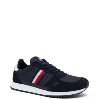 Sneakersy męskie - Tommy Hilfiger Sneakersy LO VINTAGE MI | z dodatkiem skóry - grafika 1