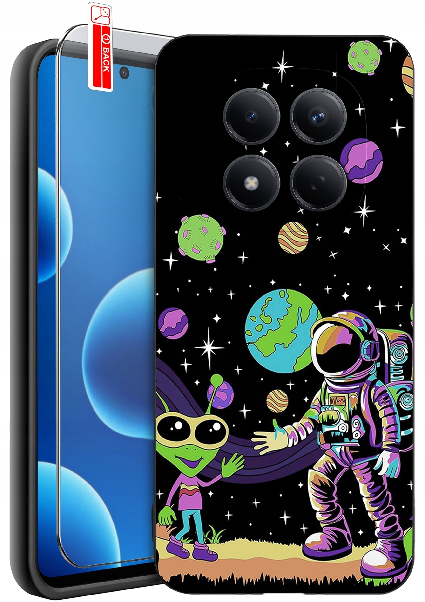 krainaGSM ETUI do Xiaomi Redmi Note 15 Pro 4G WZORY SILIKONOWE MATT CASE + SZKŁO