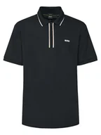 Koszulki męskie - BOSS Polo Philix 50544450 Czarny Slim Fit - miniaturka - grafika 1