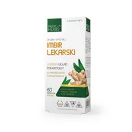 Układ pokarmowy - Medica Herbs MEDICA HERBS Imbir Lekarski 600mg (Układ pokarmowy, Odporność) 60 Kapsułek - miniaturka - grafika 1