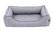 Legowiska dla psów - Ortopedyczne legowisko dla psa Owczarka nizinnego 80x60 cm Sofa Mallorca Orthopedic kolory jasnoszary/czarny - miniaturka - grafika 1