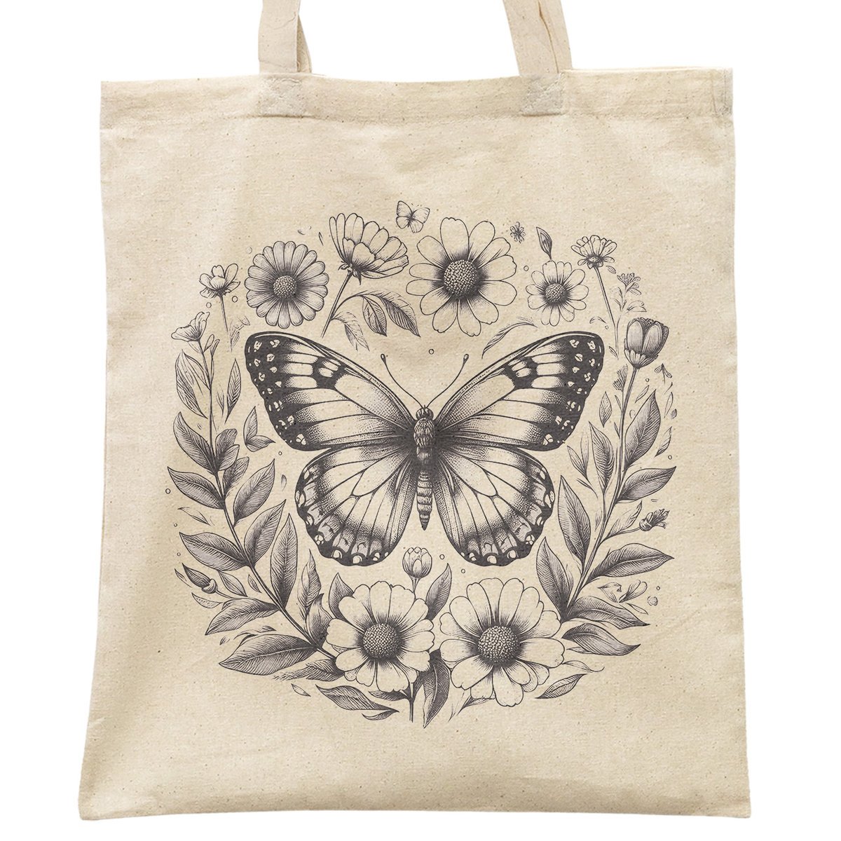 Torba bawełniana materiałowa na zakupy MOTYLE Dla Miłośników Motyli
