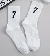 Skarpetki męskie - Skarpetki numer 7 CR7 Cristiano Ronaldo prezent - miniaturka - grafika 1