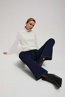 Spodnie damskie - Jeansy Z Szerokimi Nogawkami-Xs - miniaturka - grafika 1