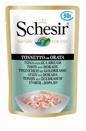 Schesir (kot) - saszetka 50g - Tuńczyk z doradą - Mokra karma dla kotów - miniaturka - grafika 1