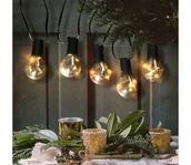 Lampy ogrodowe - Solight 1v270- LED zewnętrzny dekor. łańcuch GIRLANDA 10xLED/3xAA 3m IP44 ciepła biel - miniaturka - grafika 1