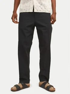 Jack&Jones Spodnie materiałowe Summer 12248606 Czarny Relaxed Fit - Spodnie męskie - miniaturka - grafika 1