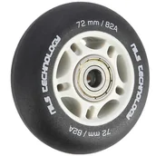 Rolki - PU 72x24 82A CZARNE MATOWE (4 szt.) + ABEC-9  (8 szt.) ZESTAW NILS EXTREME - miniaturka - grafika 1